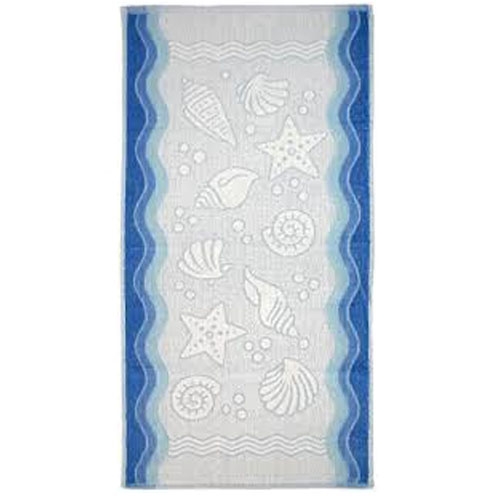 Ręcznik Bawełniany Flora- Niebieski 70x140